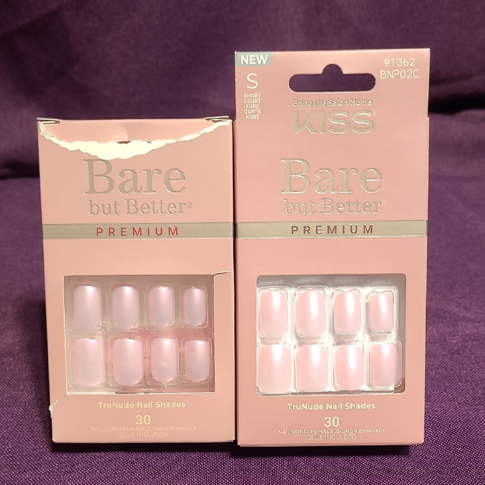 Kiss Bare but Better Premium Nail Set - Soft Pink - TruNude Shades